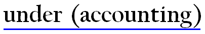 In a typical Latin font, the underline is far enough
                 below the text that it does not cross the bottom of a 'g'.