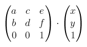 2D Transforms 行列の計算 1