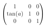 skewY()をmatrix()で表す
