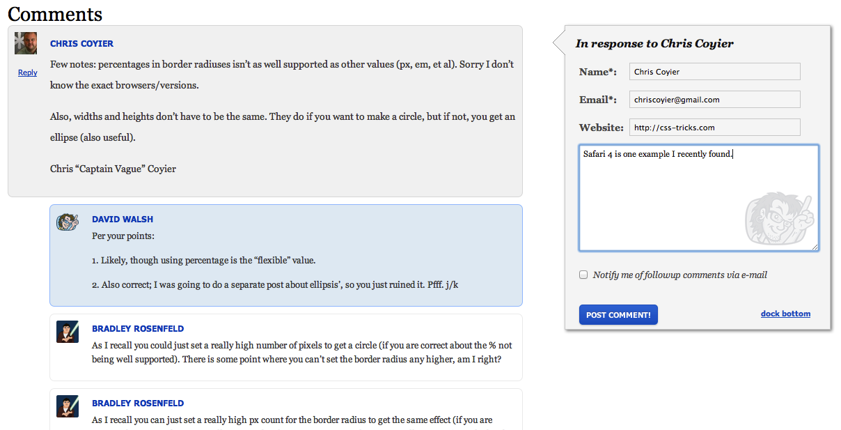 David Walsh Comment Reply