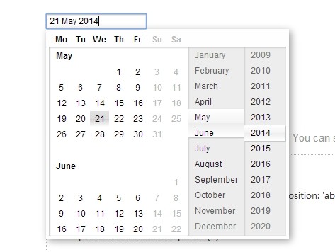 Pretty jQuery & jQuery UI Date Picker - Rich Date Picker