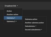 Multi-level Bootstrap 5/4 Navbar In JavaScript