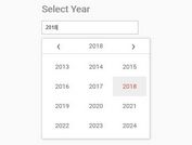 Basic Year Picker For Text Input - YearPicker.js