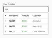 Display Autocomplete Suggestions in Table Format - jQuery Dropdown Table