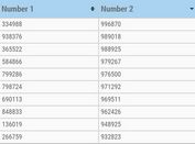 Sortable & Scrollable Table With Fixed Header - scrollableTable.js